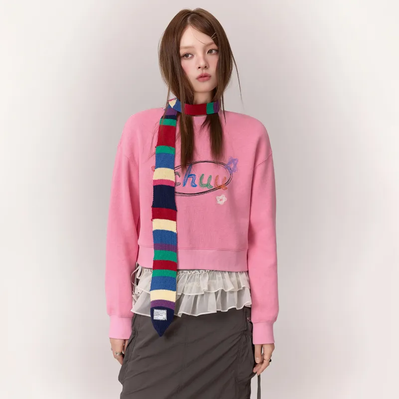 CHUU Sweatshirt Women's Fuchsia-2
