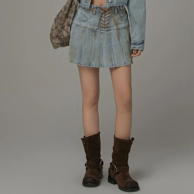 CHUU Denim Short Skirts Women's-4