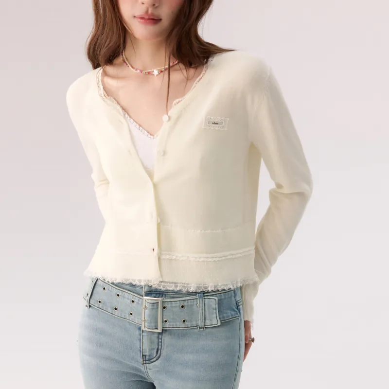 CHUU Knitwear Women's White Apricot-2