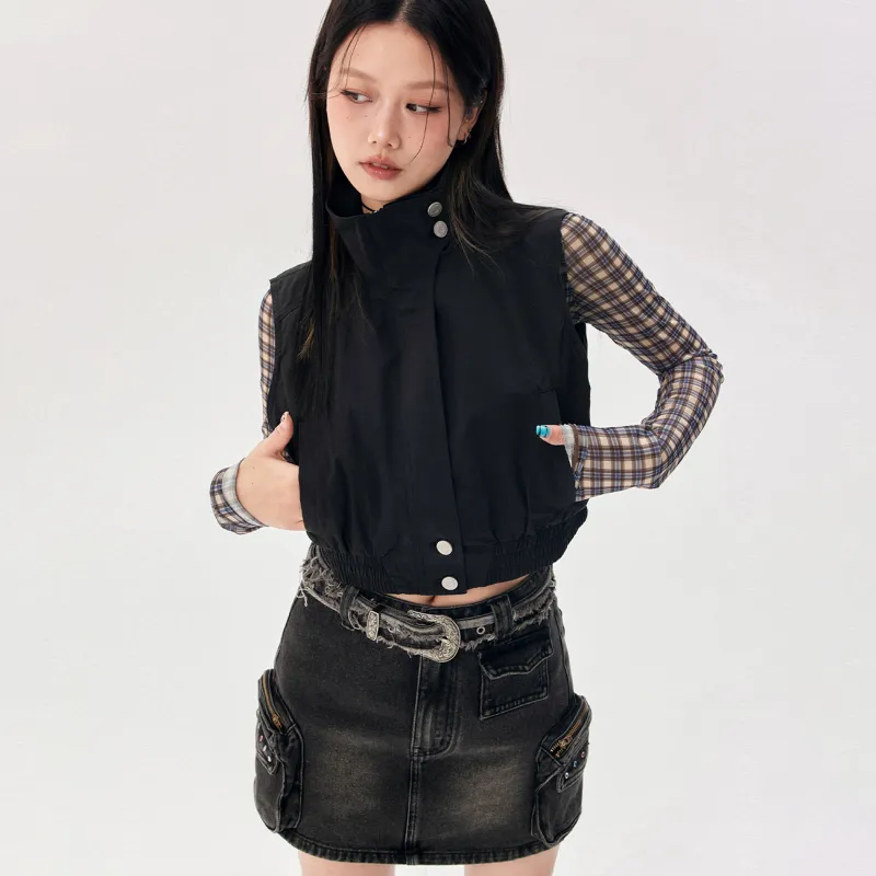 CHUU Vests Women's Black-2