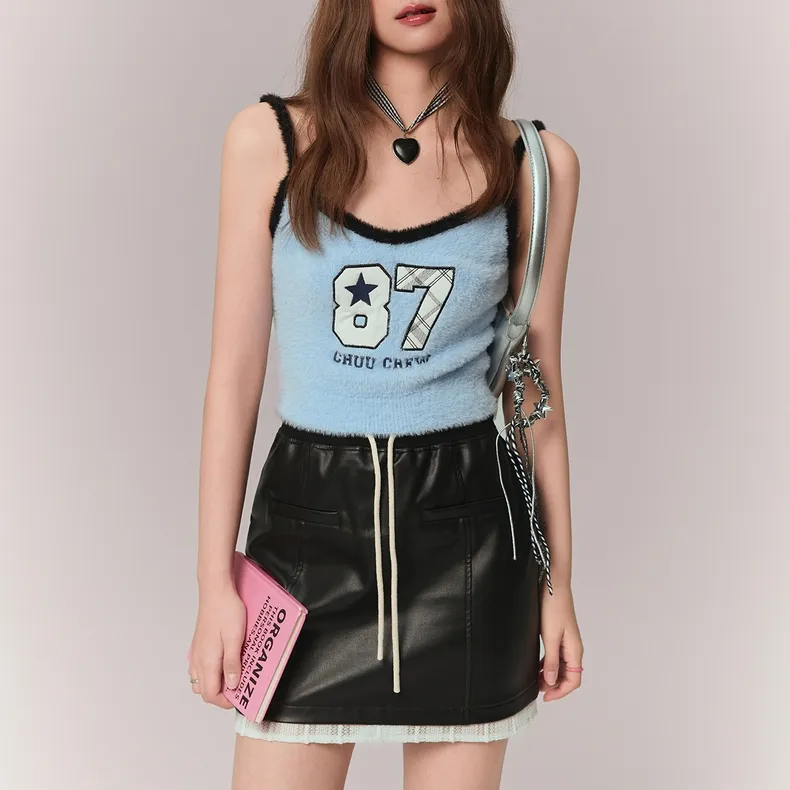 CHUU Casual Short Skirts Women's Black-2