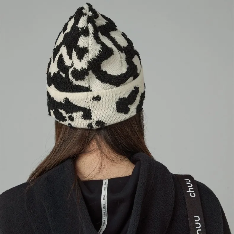 CHUU Acrylic Cotton Beanies Women's White-3