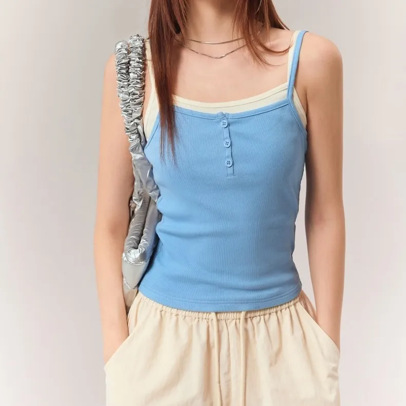 CHUU Tank Tops Women's Blue-2