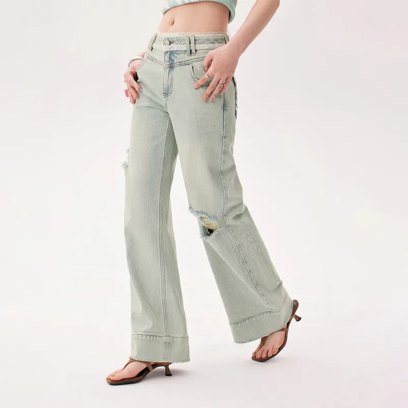 CHUU Jeans Women's Light Denim Blue-3