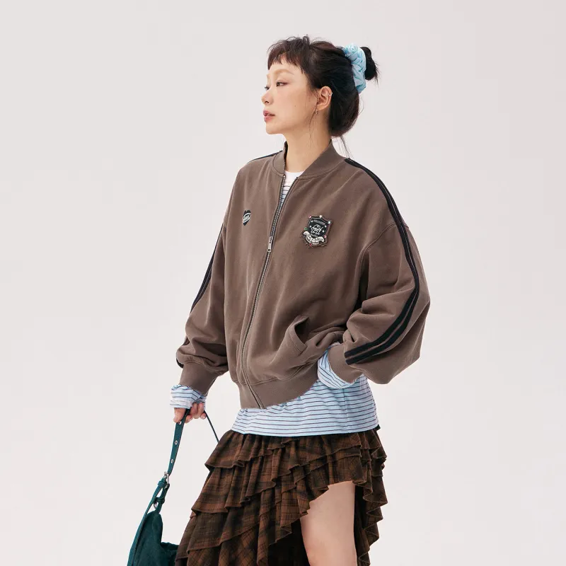 CHUU Cropped Coat Women's Coffee-2