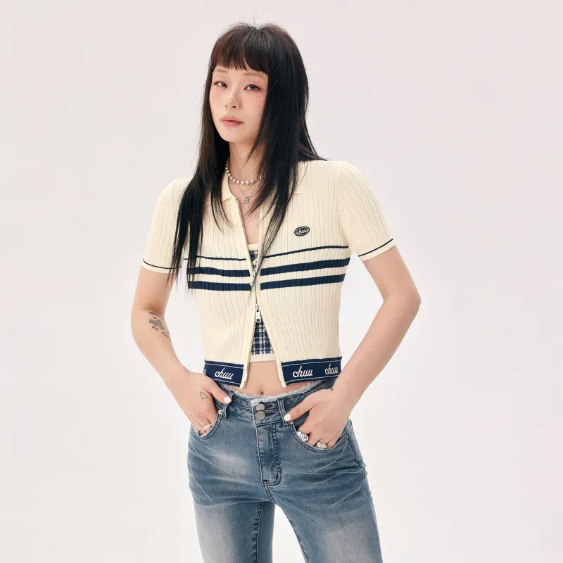 CHUU Knitwear Women's White Apricot-2