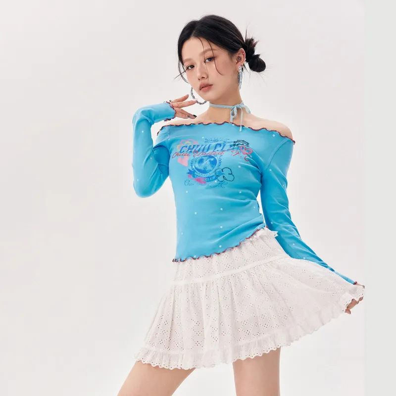 CHUU T Shirts Women's Sky Blue-2