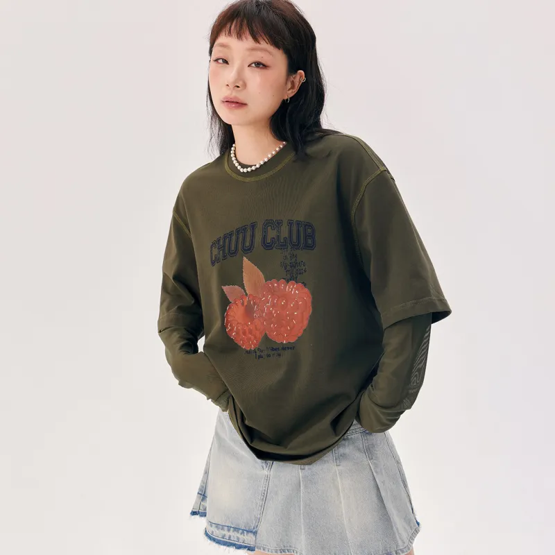 CHUU T Shirt Women's Mustard Green-2