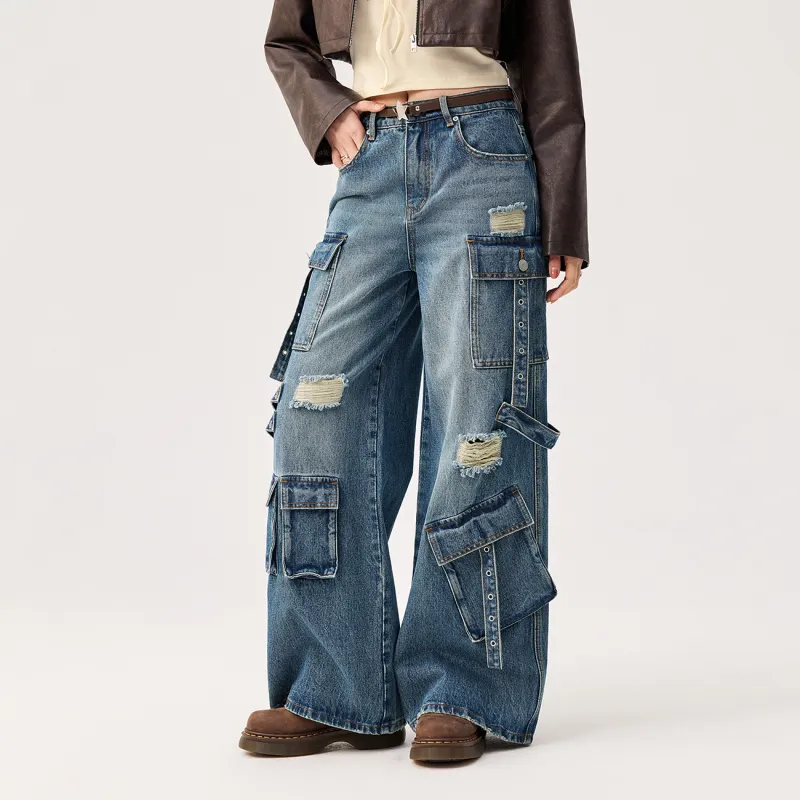 CHUU Jeans Women's Medium Denim Blue-2
