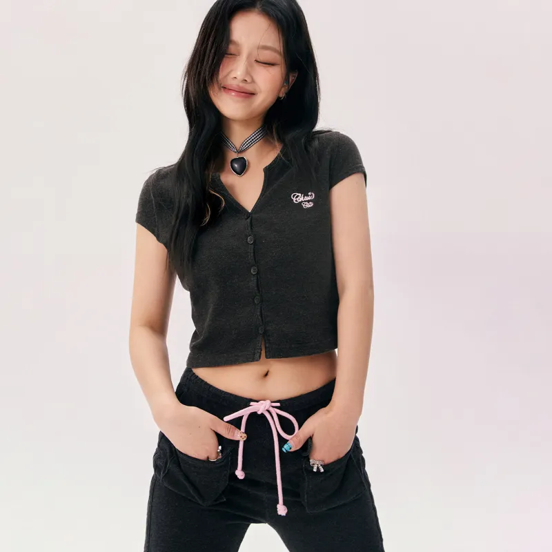 CHUU Cropped Coat Women's Black-2