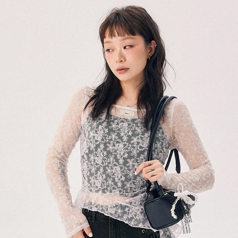 CHUU Chiffon Shirt Women's White-2