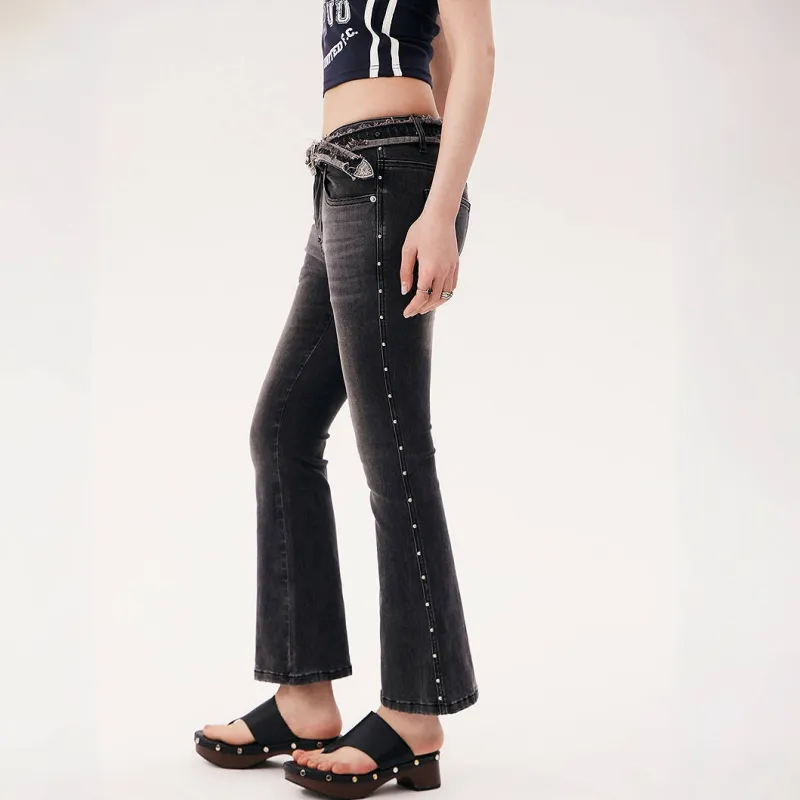 CHUU Jeans Women's Dark Gray-4