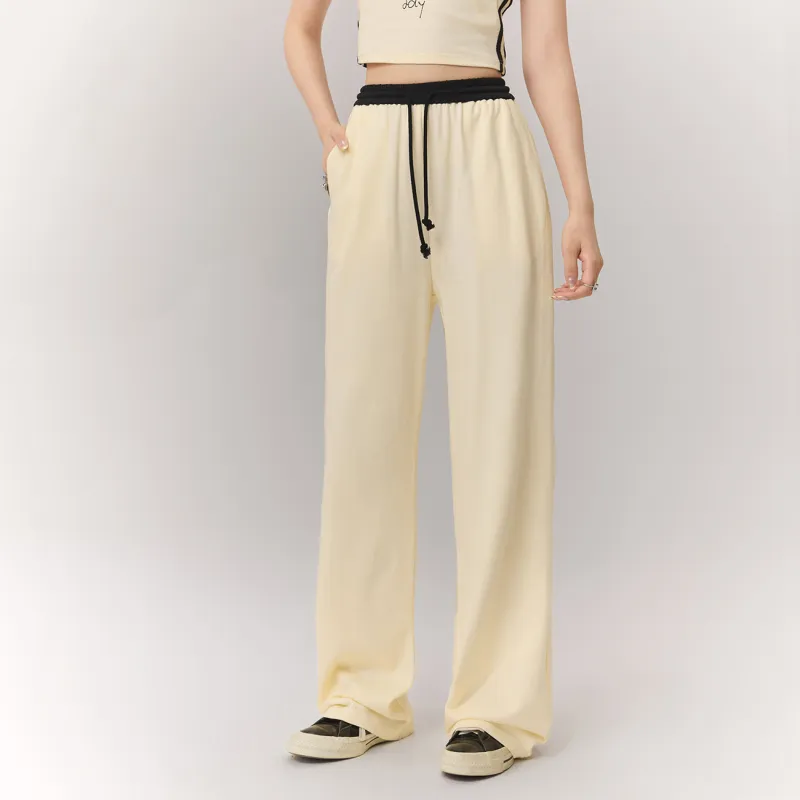CHUU Casual Pants Women's White Apricot-2
