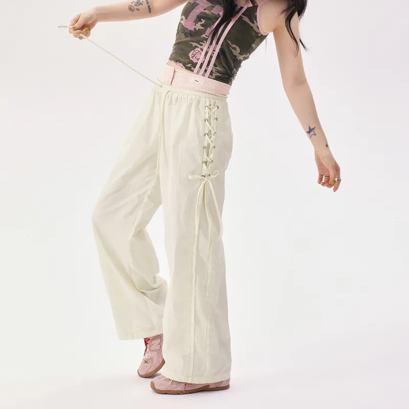 CHUU Casual Pants Women's White Apricot-2