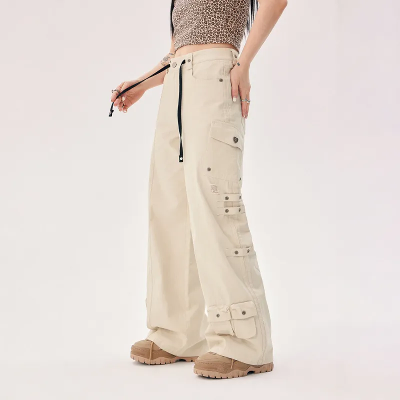 CHUU Casual Pants Women's Army Green-5