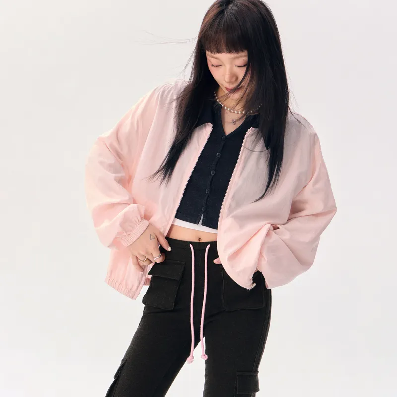 CHUU Cropped Coat Women's Light Pink-2