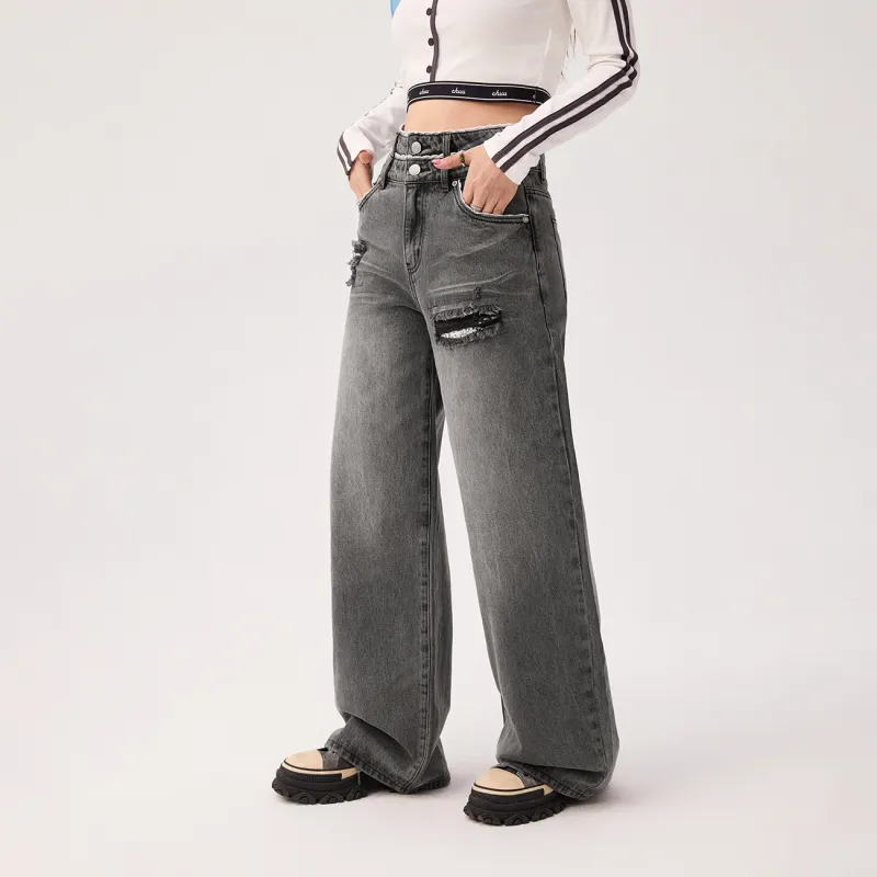 CHUU Jeans Women's Dark Gray-2