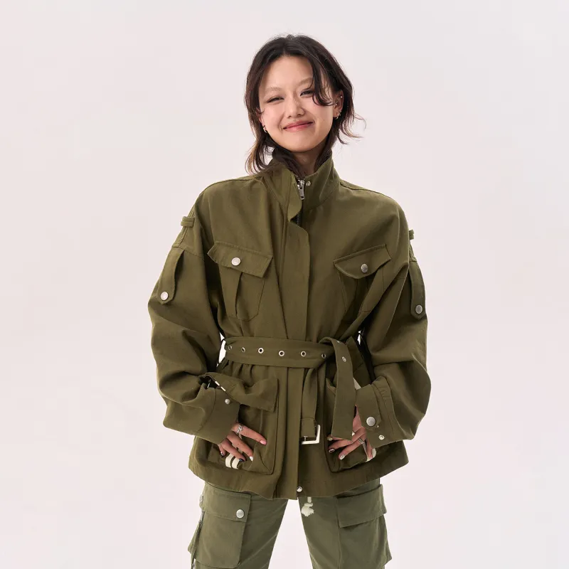 CHUU Jackets & Coats Women's Army Green-2
