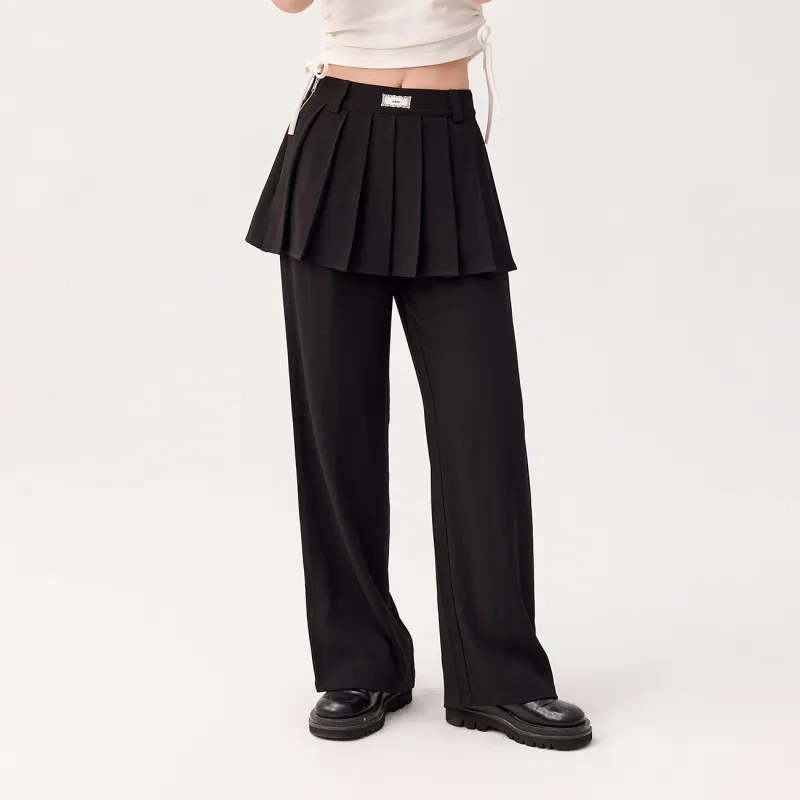 CHUU Casual Pants Women's Black-2