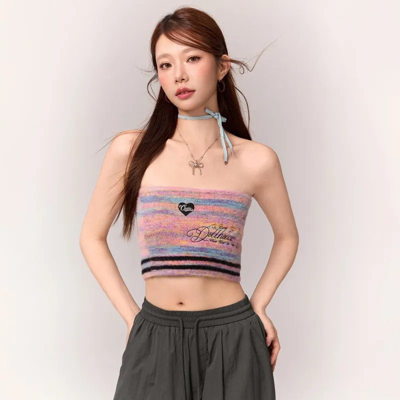CHUU Tank Tops Women's Pink Stripes-2