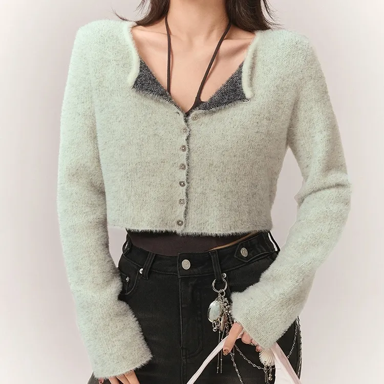 CHUU Knitwear Women's Light Heather Gray-2