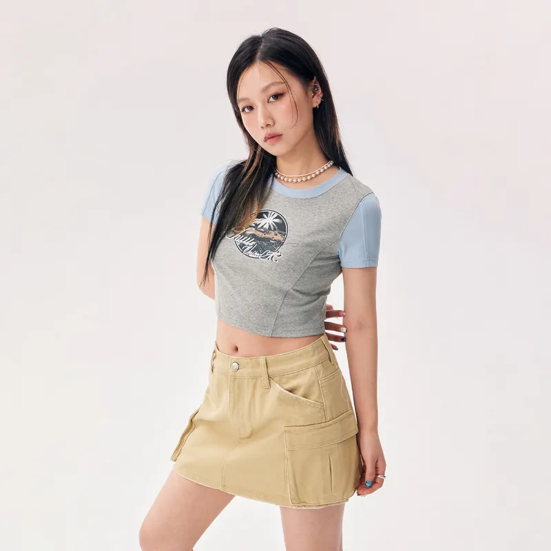 CHUU T Shirt Women's Light Heather Gray-2