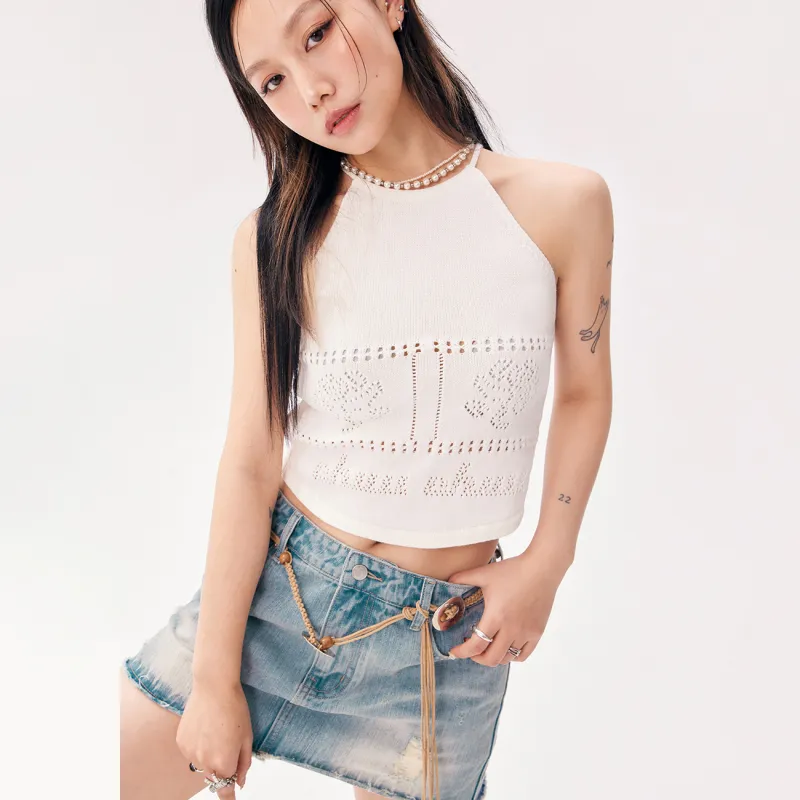 CHUU Tank Top Women's White Apricot-2