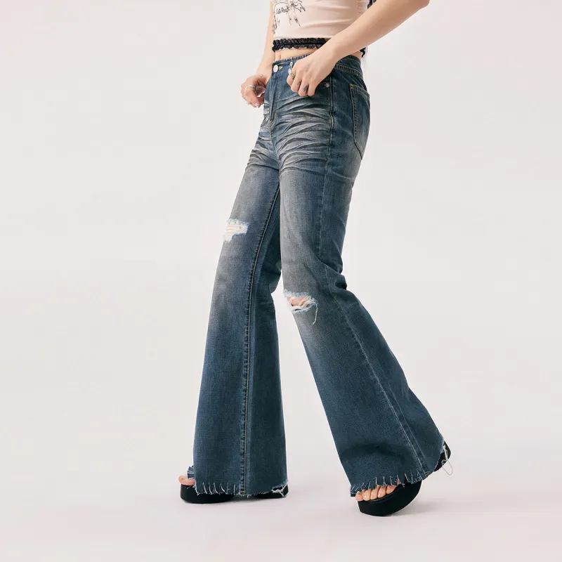 CHUU Jeans Women's Dark Denim Blue-2