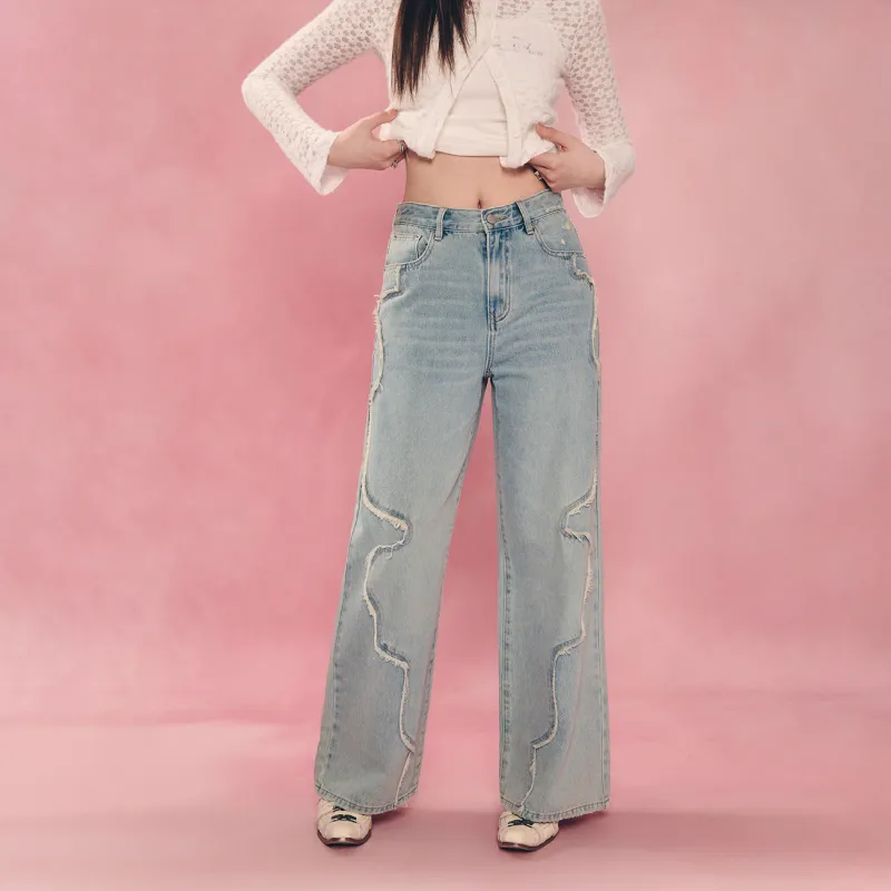 CHUU Jeans Women's Light Denim Blue-2