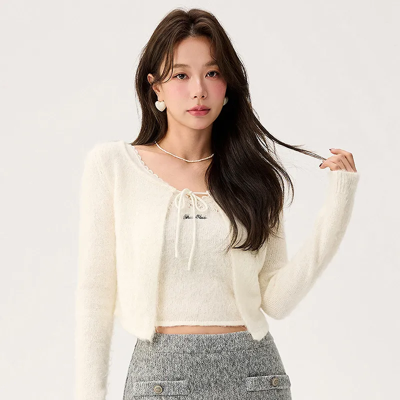 CHUU Knitwear Women's White Apricot-2