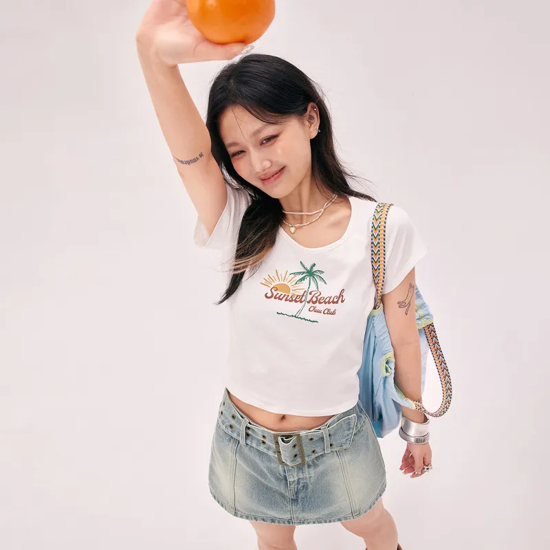 CHUU Set in Sleeve T Shirt Women's-2