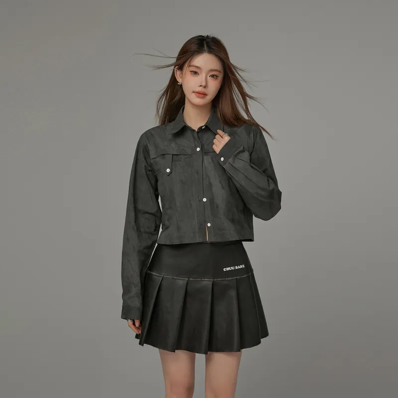 CHUU Shirts Women's Smoke Gray-2