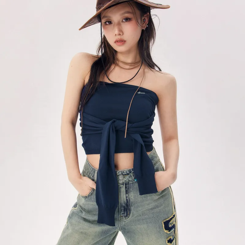 CHUU Tank Top Women's Navy Blue-2
