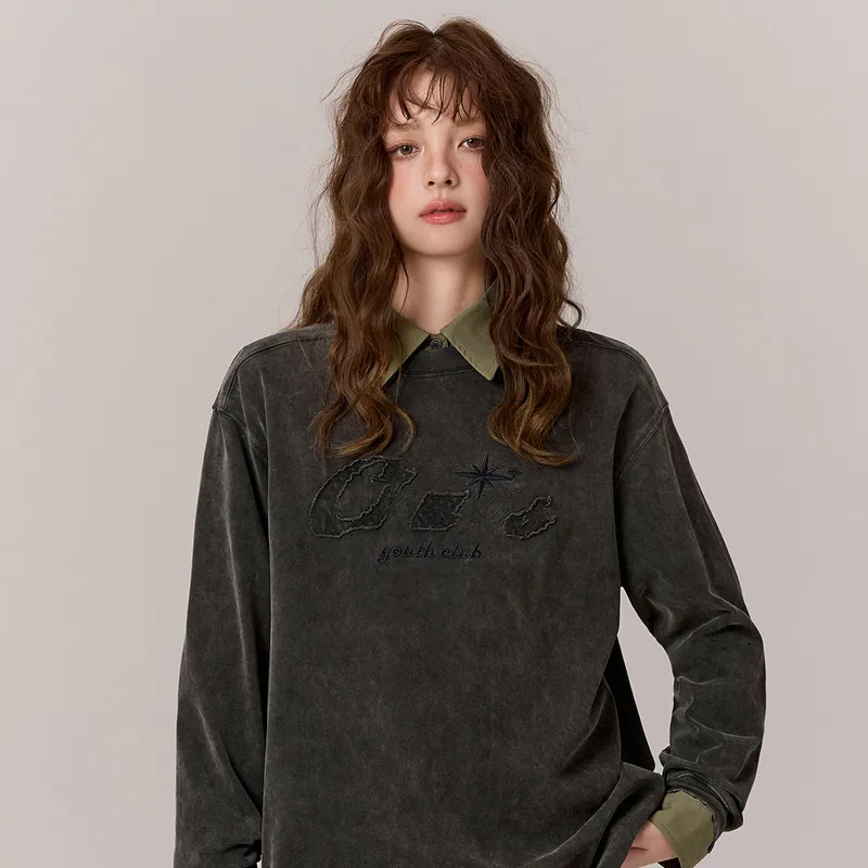 CHUU T Shirts Women's Carbon Gray-2