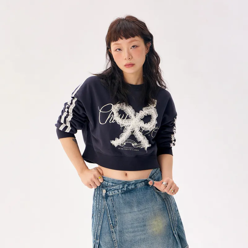CHUU Sweatshirts Women's Navy Blue-2