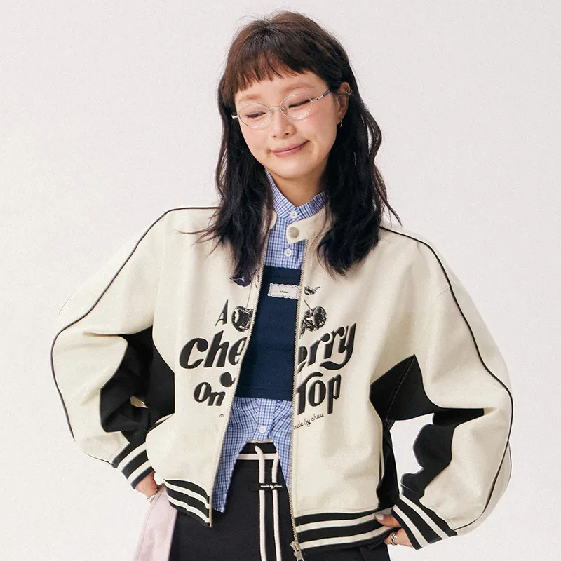 CHUU Cropped Coat Women's White-2