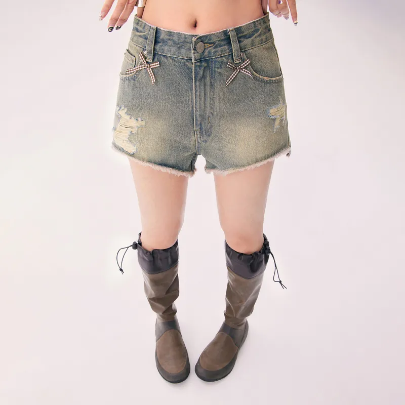 CHUU Denim Shorts Women's Medium Denim Blue-2