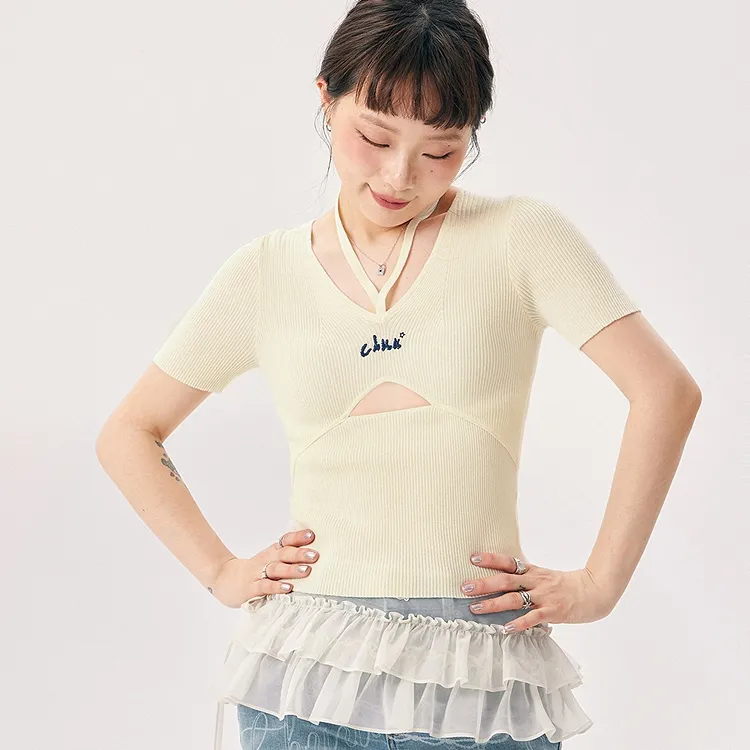 CHUU Knitwear Women's White Apricot-2