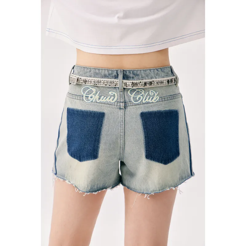 CHUU Denim Shorts Women's Light Denim Blue-2