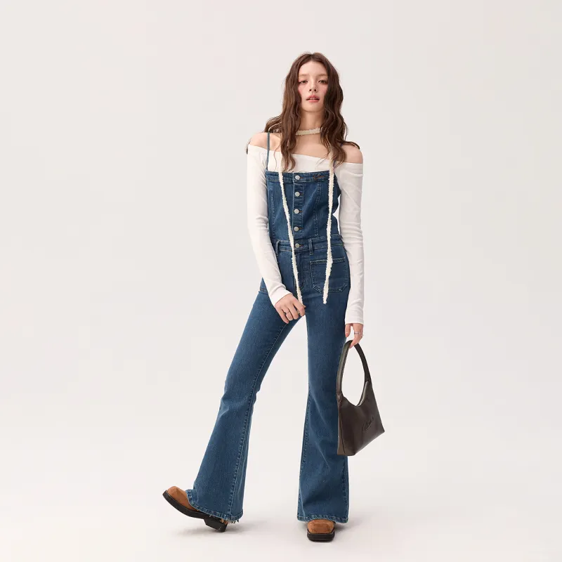 CHUU Jeans Women's Dark Denim Blue-2