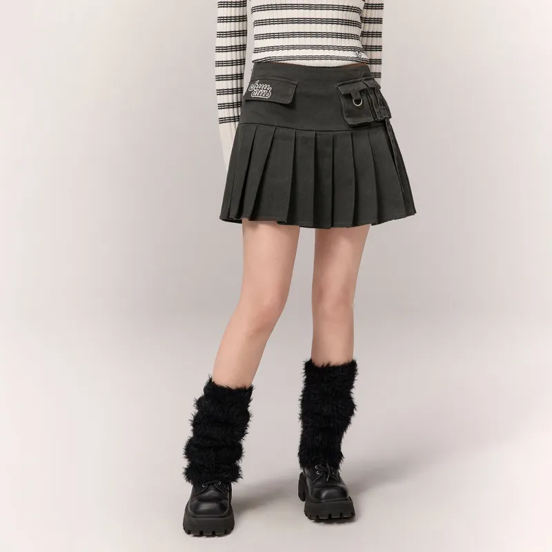 CHUU Casual Short Skirts Women's Carbon Gray-2