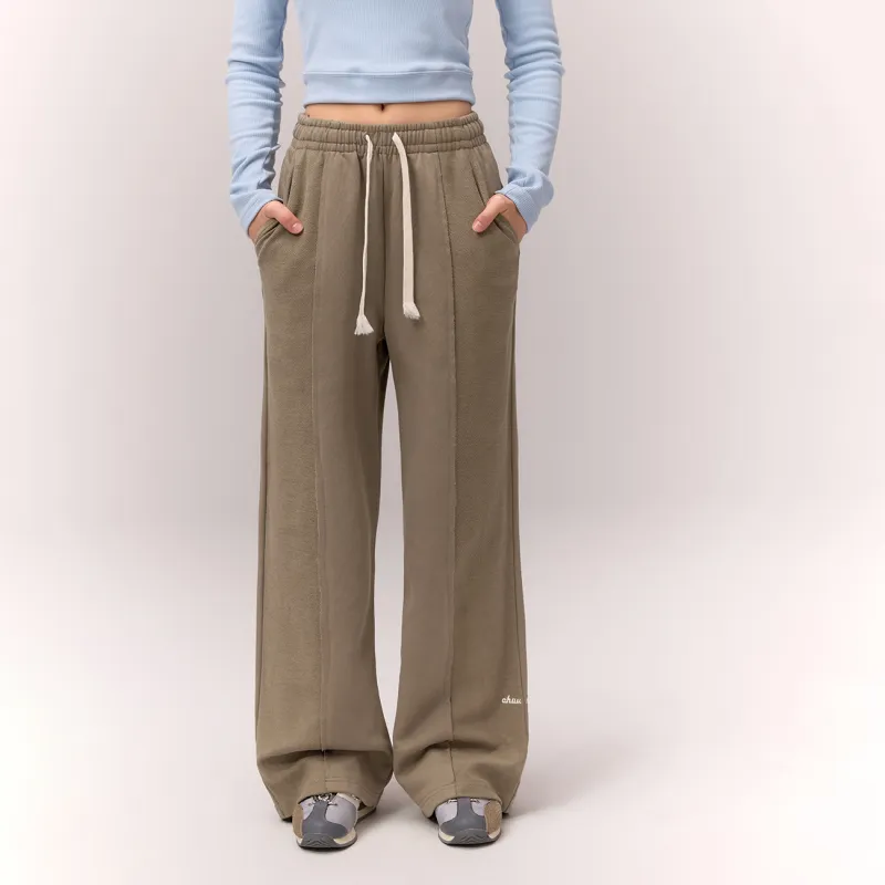 CHUU Casual Pants Women's Mustard Green-2