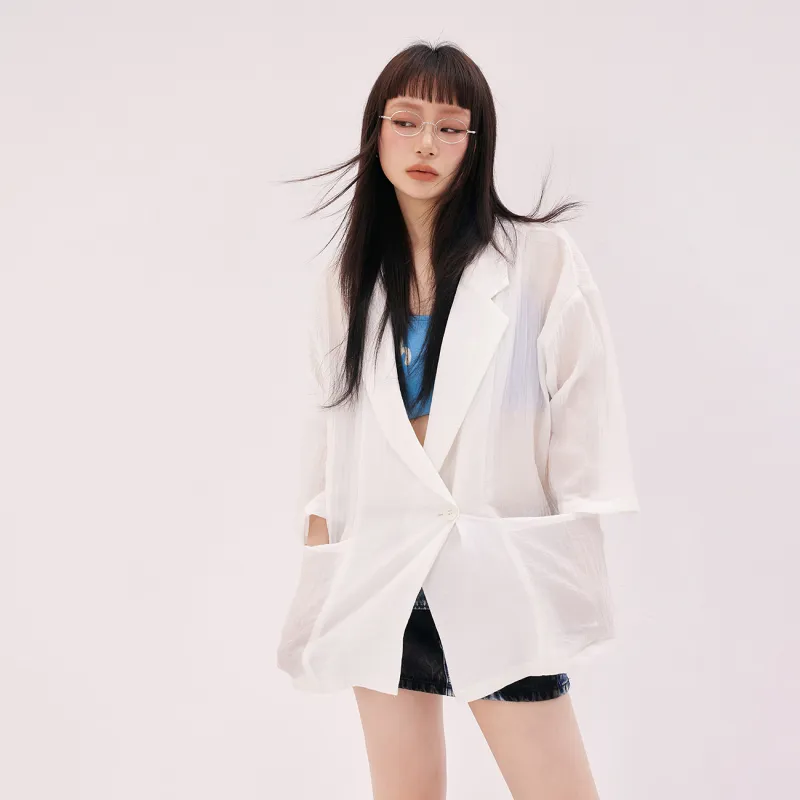 CHUU Business Suits Women's White-2