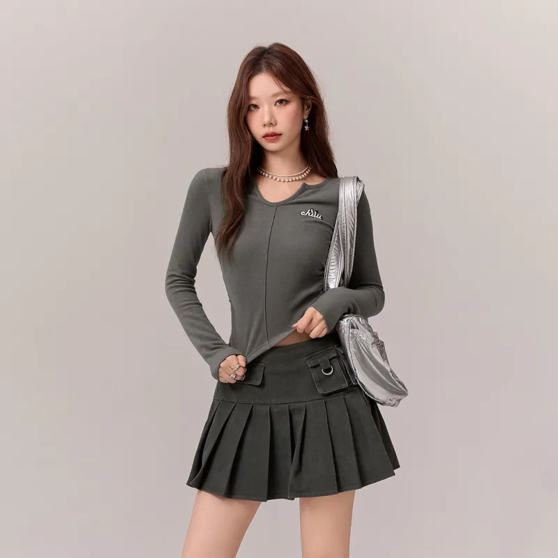 CHUU T Shirts Women's Carbon Gray-2