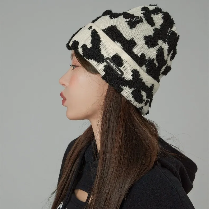 CHUU Acrylic Cotton Beanies Women's White-2