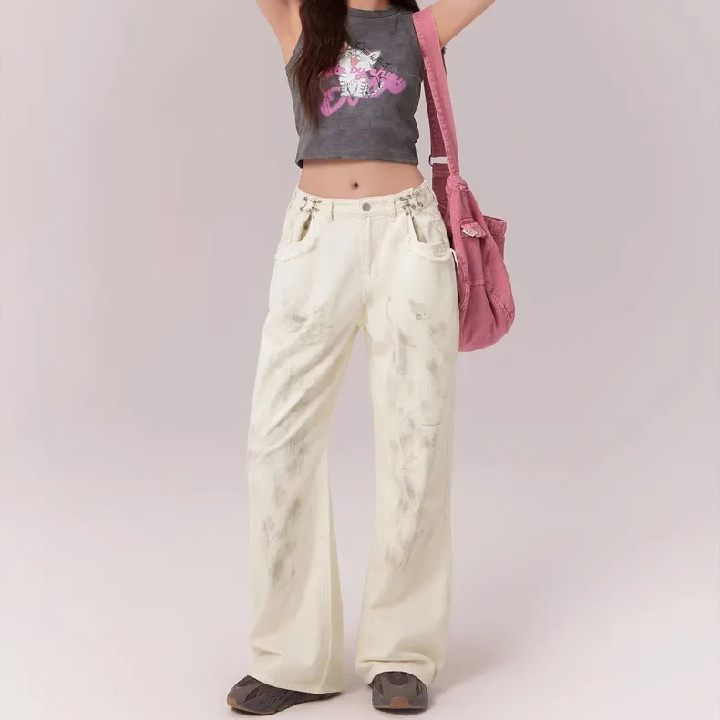 CHUU Jeans Women's White-3