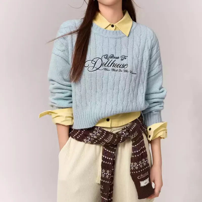CHUU Knitwear Women's BABY Blue-2