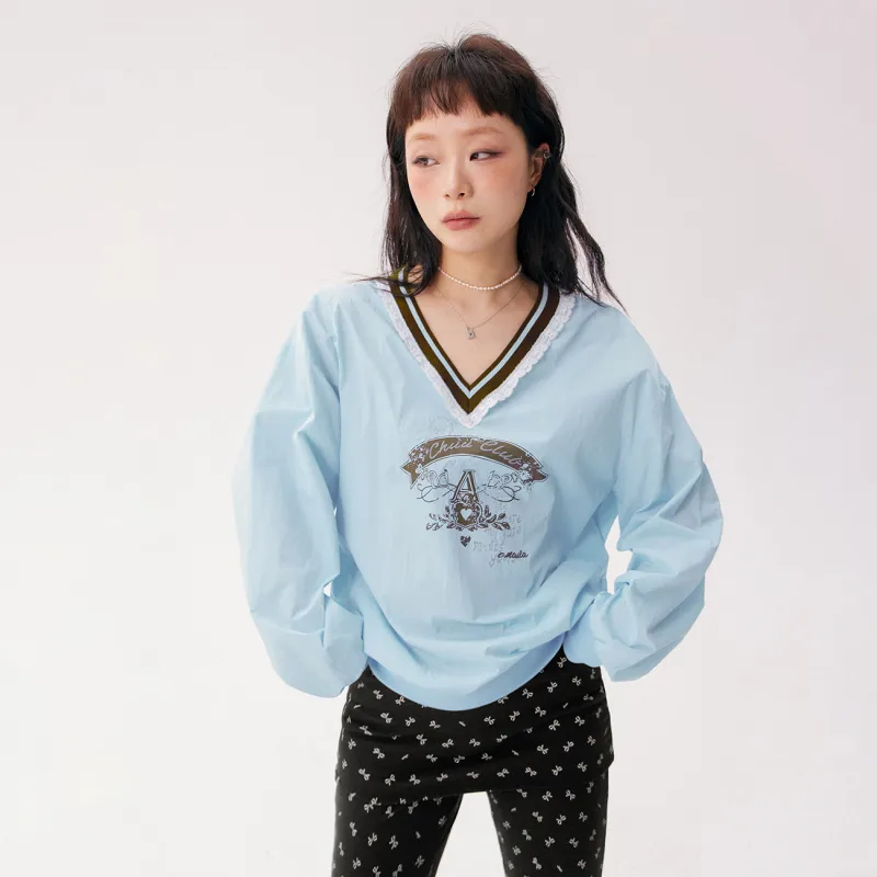 CHUU Sweatshirts Women's Baby Blue-2