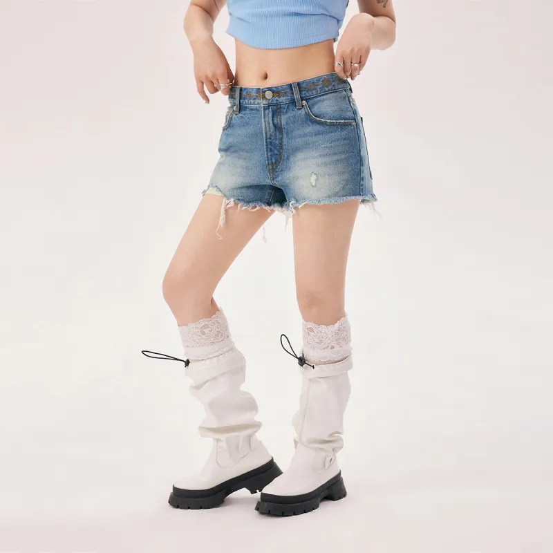 CHUU Denim Shorts Women's Light Denim Blue-2