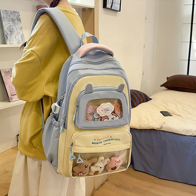 DALO Nylon Backpack Women's Multicolor-7